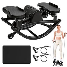 Load image into Gallery viewer, Rock Stepper - Steppers for Exercise at Home, Portable Stepper Side to Side with Digital Display &amp; Resistance Bands, 330 LBS Capacity Full Body Workout Low-Impact Knee-Friendly 3D Stair Stepper
