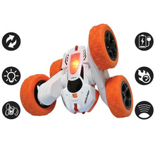 Load image into Gallery viewer, LEXiBOOK- Crosslander Luminous Terrain Car, Wrist Remote, Rechargeable, Electronic Action Kit, White/Orange, Color
