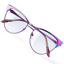 Load image into Gallery viewer, DOERAYMI Blue Light Blocking Glasses for Women, Bluelight Glasses with Cat Eye Frame for Style, Comfort, Eye Strain Relief (Cat Eye, Purple)
