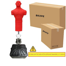 Load image into Gallery viewer, Punching Dummy, Durable Silicone Punching Bag with Large Stable Base for Adults &amp; Kids, Freestanding Training Target for Boxing, Taekwondo, MMA, Home Gym(Red)
