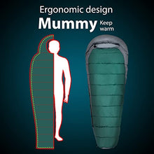 Load image into Gallery viewer, FENOKD Portable Lightweight Camping Sleeping Bag for Adults &amp; Youth Sleeping Bags Compact Ultralight Backpacking with Compression Bag for Hiking Fishing Outdoors，
