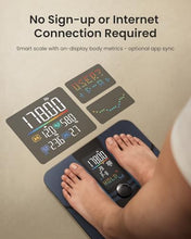 Load image into Gallery viewer, RENPHO Smart Scale for Body Weight, Body Fat Scale for BMI, Body Fat, Muscle Mass, High Accurate Bathroom Scale with Large VA Dispaly, 18 Body Composition, 400lb, ELIS 3X

