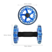 Load image into Gallery viewer, Kisangel 2pcs Ab Roller Wheel, Exercise Abdominal Roller Dumbbell Fitness Dual Wheel for Hand Weights Equipment
