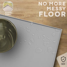 Load image into Gallery viewer, PetHappily Dog Food Mat - Raised Edges Dogs Mat for Food and Water Prevent Spill, Waterproof Cat Food Mats Protect Floors, Easy Clean Dog Bowl Mats for Food and Water, Silicone Pet Feeding Placemats
