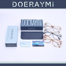 Load image into Gallery viewer, DOERAYMI Blue Blockers Glasses for Women, Bluelight Glasses with Cat Eye Frame for Style, Comfort, Eye Strain Relief (Cat Eye, Leopard pattern)
