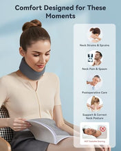 Load image into Gallery viewer, BETOVIN Neck Brace for Sleeping, for Relief Neck Pain and Provide Support Soft Cervical Collar, Neck Support Keep Vertebrae Stable &amp; Aligned Relief of Cervical Spine Pressure Gray (Small Size)
