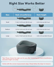 Load image into Gallery viewer, BETOVIN Neck Brace for Sleeping, for Relief Neck Pain and Provide Support Soft Cervical Collar, Neck Support Keep Vertebrae Stable &amp; Aligned Relief of Cervical Spine Pressure Gray (Small Size)
