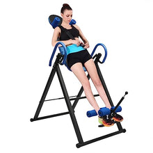 Load image into Gallery viewer, Gravity Inversion Table Foldable Inverter Stretcher Machine Heavy Duty Portable Fitness Equipment For Home Gym Body Relief Spine Back Pain Relief Muscle Relax Exercise Training Use 330Lbs
