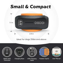 Load image into Gallery viewer, DBDD AI GPS Tracker for Dogs (30lbs+) - Real-Time Location &amp; AI Health Assistant, Electronic Fence Collar for Escape Artists, Waterproof Dog GPS Tracker for Medium Large Dogs, iOS Android
