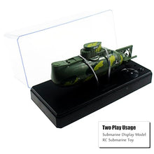 Load image into Gallery viewer, Tipmant Mini RC Submarine Remote Control Boat Ship Military Model Electronic Water Toy  (Green)
