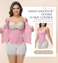 Load image into Gallery viewer, SHAPSHE Waist Trainer Corset for Women Tummy Control Sport Workout Body Shaper Vest for Postpartum Gym Zipper and Hooks Pink XXL
