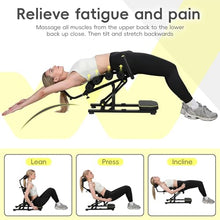 Load image into Gallery viewer, Hiborth Mini Inversion Table, Spinal Decompression Machine for Back Pain Relief, 330 lbs Weight Capacity, Foldable Back Stretcher for Home Gym, Inversion Equipment for Full Body Relaxation Black

