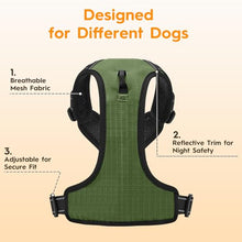 Load image into Gallery viewer, No Pull Dog Harness, No-Choke Soft Padded Reflective Dog Vest Harness with Front Clip &amp; Top Handle, 2 Quick-Release Buckles, Adjustable for Small Medium Large Dogs
