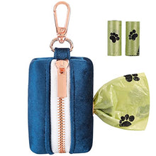 Load image into Gallery viewer, ARING PET Dog Waste Bag Dispenser, Velvet Doggy Poop Bags Holders Attach to Any Leashes, Cute Portable Washable Pet Waste Pouch Dispenser with Metal Zipper
