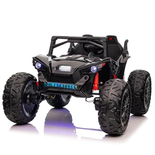 24V 2 Seater UTV Ride On Toys for Kids 3-8, Remote Control Car with 17