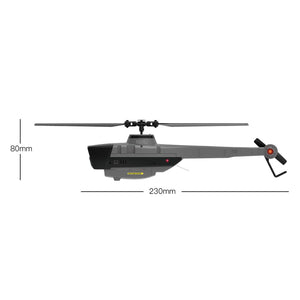 Remote Control Helicopter with 1080P Camera, 2.4G RC 4CH Reconnaissance Military Aircraft with with 6-Axis Gyro Optical Flow Positioning