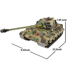 Load image into Gallery viewer, Modified Edition 1/16 2.4ghz Remote Control German King Tiger Henschel Tank Model(360-Degree Rotating Turret)
