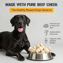 Load image into Gallery viewer, Dog Chits Beef Cheek Rolls for Dogs - Long Lasting Dog Chews, Rawhide Free &amp; High Protein - Natural Beef Cheek Treats for Small, Medium &amp; Large Dogs - 6 Inch (4 Pack)
