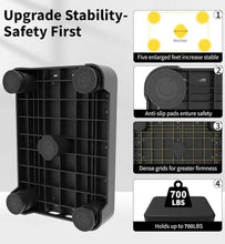 Load image into Gallery viewer, LIFTOZA 5-Level Adjustable Step Stool, 700 LBS Capacity Safety Bed Step for Seniors, Exercise Setp Platform, Portable Stair Assist for Elderly, Wide Step up for Kitchen, Car, Bedside &amp; Shower, Black
