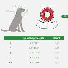 Load image into Gallery viewer, Sponge Dog Cone Collar, Dog Donut Collar After Surgery with Clear Shield, Adjustable Soft Cone for Dogs to Stop Licking-Comfy Cone for Large Medium Small Dogs (Watermelon,M)
