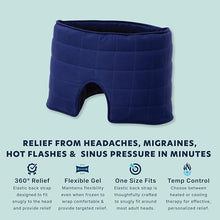 Load image into Gallery viewer, Doctor’s Choice Migraine and Headache Relief Hat - Hot Cold Therapy for Migraines &amp; Stress, Blackout Cooling Hangover Hat
