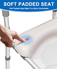 Load image into Gallery viewer, HOMLAND Raised Toilet Seat with Handles, Toilet Seat Riser for Seniors with Adjustable Height &amp; Width
