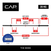 Load image into Gallery viewer, CAP Barbell THE BOSS Olympic Power Bar
