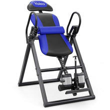 Load image into Gallery viewer, YOLEO ITX320 Inversion Table for Back Pain 2026 Foldable Inversion Table w/Removable Lumbar Pad, Reversible Ankle Holders, Easy Assembly
