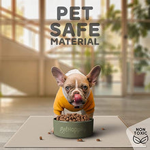 Load image into Gallery viewer, Dog Food Mat - 24x15 Raised Edges Dogs Mat for Food and Water Prevent Spill, Waterproof Cat Food Mats Protect Floors, Easy Clean Dog Bowl Mats for Food and Water, Silicone Pet Feeding Placemats Beige
