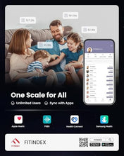 Load image into Gallery viewer, FITINDEX Smart Scale for Body Weight, Body Pod Scale [2026 Upgraded], 8-Electrode Body Composition Scale
