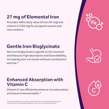 Load image into Gallery viewer, Doctor's Recipes Iron Supplement for Pregnant Women, Chelated Iron Bisglycinate, with Vitamin C for High Absorption, Gentle, Red Blood Cell Production Support, 60 Vegan Caps
