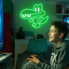 Load image into Gallery viewer, Officially Licensed Dog Man BUB LED Neon Sign – Vibrant Kids’ Bedroom &amp; Game Room Wall Decor, Safe Movie-Themed Gift for Fans Christmas/Birthday (15x13 Inches)
