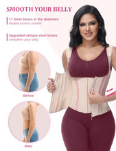 Load image into Gallery viewer, SHAPSHE Waist Trainer for Women, Tummy Control Sports Girdle, Tan-short Torso - Medium
