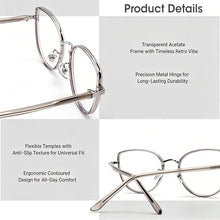 Load image into Gallery viewer, DOERAYMI Blue Light Glasses for Men,Women,Lightweight Durable Frame Reader Glasses with UV400 Protection,Anti-Glare,Scratch-Resistant Lenses for Work,Reading.
