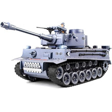 Load image into Gallery viewer, 1/18 Remote Control Tank, German Tiger - Gray RC Tank That's Shoots
