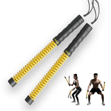 Load image into Gallery viewer, IPO 2026 Upgrade Weighted Ropeless Battle Ropes, Heavy Duty Portable Cordless Battle Ropes for Home Gym, home fitness workout Rope for Strength Building suitable Men &amp; Women (Yellow, Yellow Pro)
