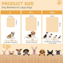 Load image into Gallery viewer, Gowyeg Dog Blanket, Soft Fleece Dog Blankets for Small Medium Dogs, Fluffy Flannel Pet Cat Puppy Blanket Mat Cover for Bed Couch, Cute Paw Print Throw Blanket for Dogs,Brown, 40"X30"

