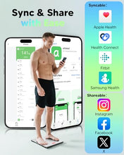 Load image into Gallery viewer, arboleaf Scale for Body Weight, 8-Electrode Smart Scale with BMI, Body Fat, Muscle Mass, Full Body Composition Analyzer, High Precision Digital Bathroom Scale
