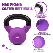 Load image into Gallery viewer, RitFit Neoprene Coated Kettlebell Weight Set, Solid Cast Iron, 5-15 LB (5+10+15 LB)
