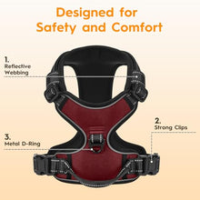 Load image into Gallery viewer, No Pull Dog Harness, No-Choke Soft Padded Reflective Dog Vest Harness with Front Clip &amp; Top Handle, 2 Quick-Release Buckles, Adjustable for Small Medium Large Dogs
