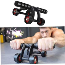 Load image into Gallery viewer, 2 Pack 4-Wheel Ab Roller Abdominal Exercise Roller for Six Pack Abs, Core Workout Trainer
