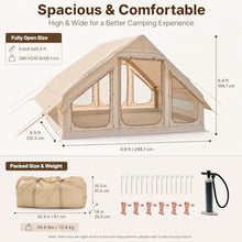 Load image into Gallery viewer, Inflatable Camping Tent |Blow up Tent| Inflatable Hot Tent with Stove Jack
