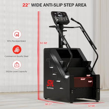 Load image into Gallery viewer, SunHome Stair Stepper Machine, Commercial Grade Stair Climber with 15 Resistance Levels, Stair Master for Cardio and Lower Body Workouts, LED Screen, 15-164 Steps/Min (SH-401)
