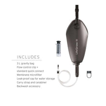 Load image into Gallery viewer, LifeStraw Peak Compact Gravity Water Filter, 3 L, Dark Mountain Gray
