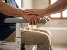 Load image into Gallery viewer, KMINA Toilet Safety Rails for Seniors, Heavy Duty Frame with Handles, Adjustable Height and Width, Handicap Grab Bars
