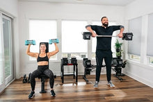 Load image into Gallery viewer, PowerBlock Sport 24 Adjustable Dumbbells, Sold in Pairs, 3-24 lb. Durable Steel Build, Innovative At Home Workout Equipment, All-in-One Exercise Product, Strength Training
