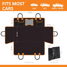 Load image into Gallery viewer, Back Seat Extender for Dogs,Dog Car Seat Cover for Back Seat with Hard Bottom Holds 500 lbs,Car Seat Protector,Waterproof Extender for Dogs,Dog HammockPet Bed for Full-Size Cars,SUVs, Small Trucks
