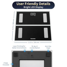 Load image into Gallery viewer, Homebuds Smart Bathroom Scale for Body Weight, High Precision in 0.1lb Assured by Weight Scale
