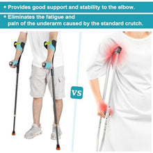 Load image into Gallery viewer, Antdvao Forearm Crutches Pair, Folding Forearm Crutches Adults Lightweight Adjustable, with Rubber Handles
