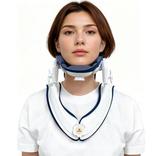Load image into Gallery viewer, Cervical Traction Device, Lightweight &amp; Adjustable Neck Stretcher for Neck Support, Cervical Neck Traction Device for Home Use, Neck Pain &amp; Tension Relief, FSA-HSA Eligible (White)
